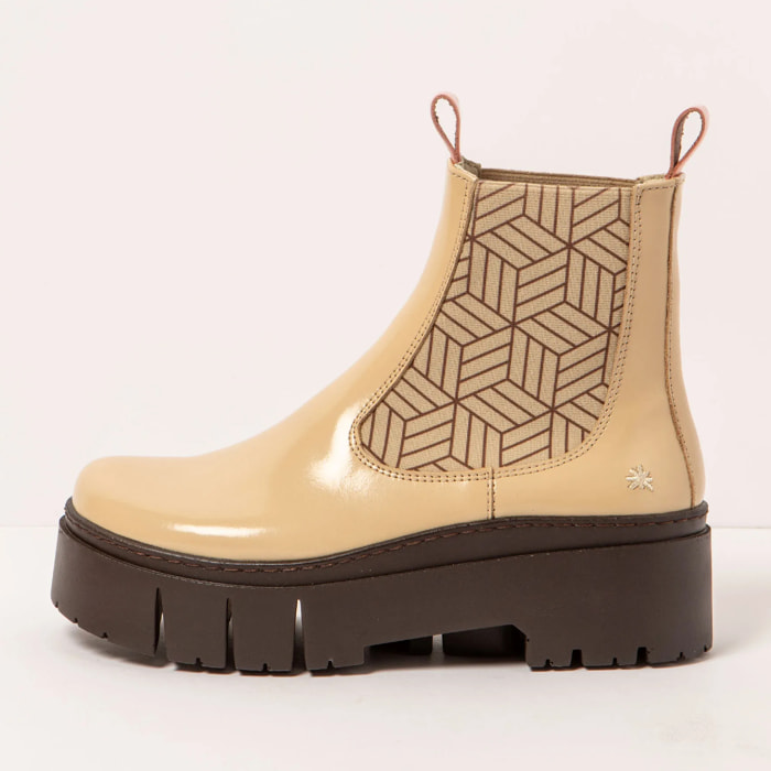 Botines 1766 NAPPA SHINNY CHAMPAGNE-FLAMINGO / LEEDS color Champagne-flamingo