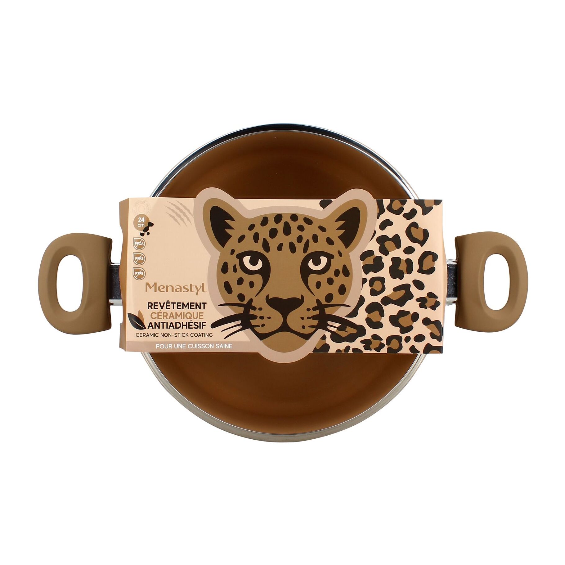 Faitout en aluminium 24cm léopard - tous feux  LEOPARD