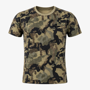 T-shirt Esercito camouflage verde in cotone uomo