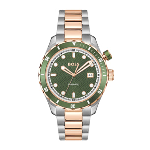 Reloj Boss 1514181 Hombre Analogico Kinetico con Correa de Acero inoxidable