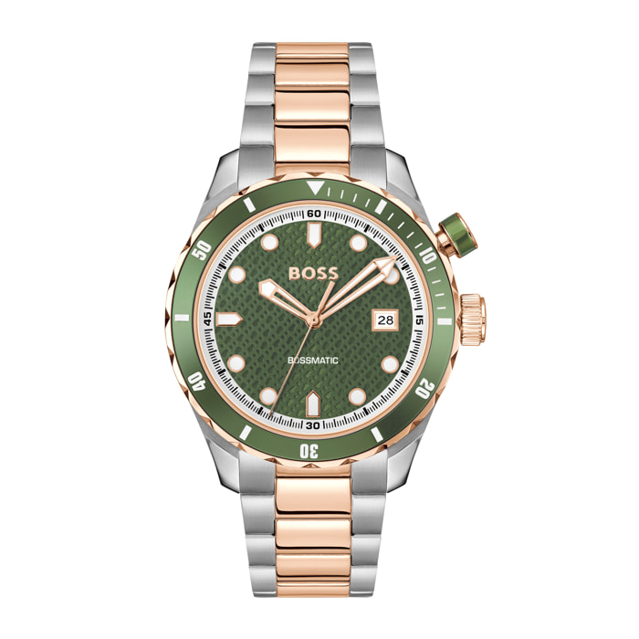 Reloj Boss 1514181 Hombre Analogico Kinetico con Correa de Acero inoxidable