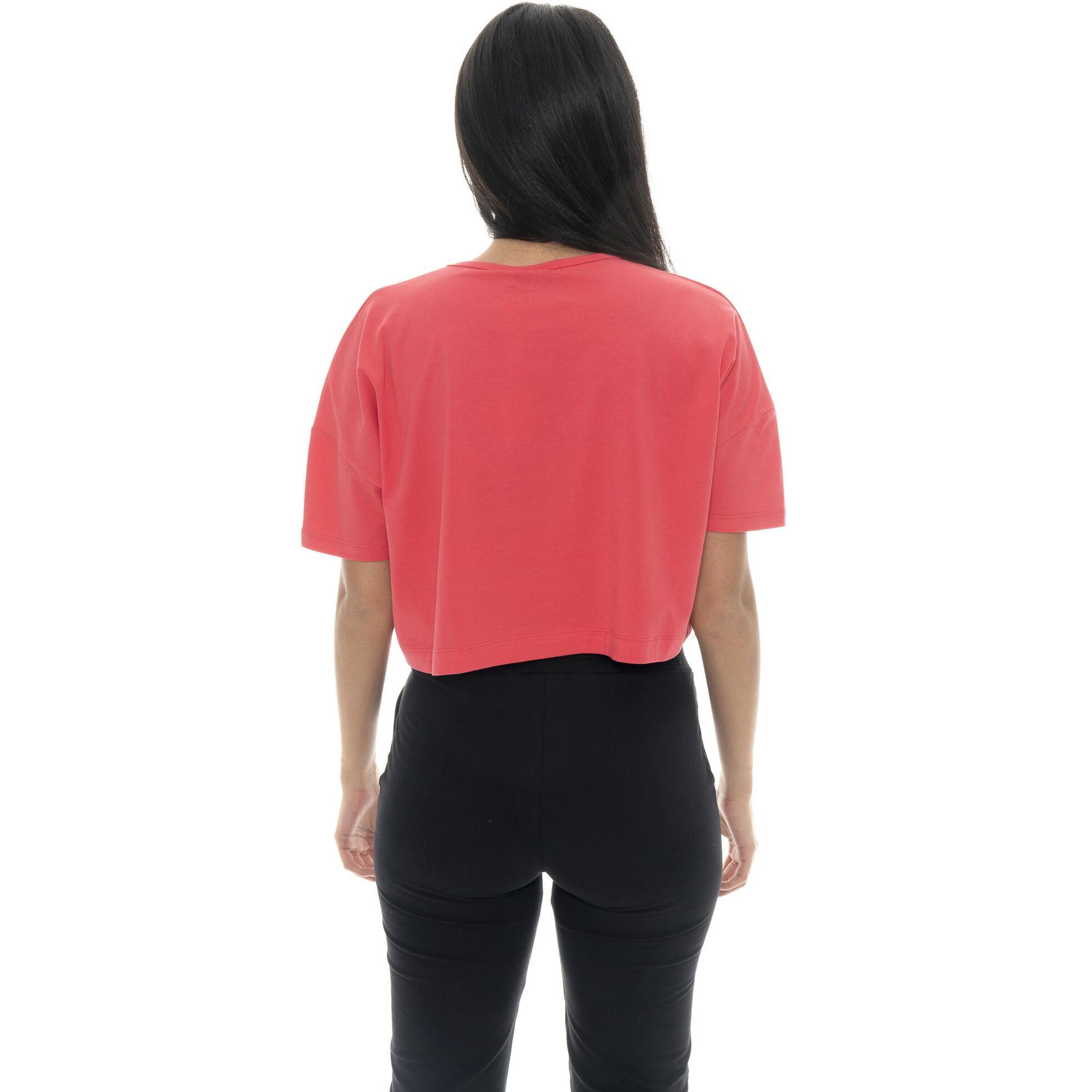 T-shirt da donna cropped Leone Basic