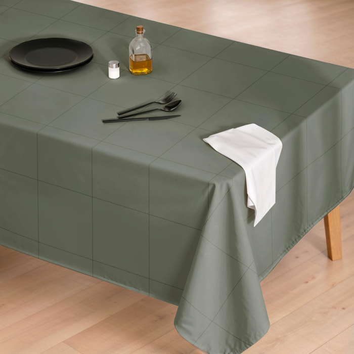 Nappe anti-taches LAO VERT - en 100 % coton