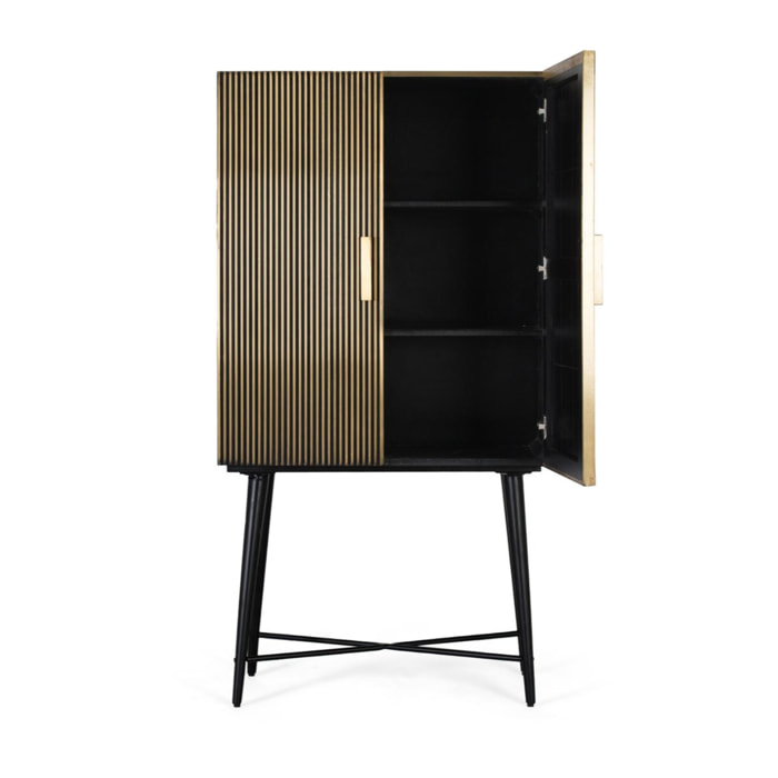 Alacena de Madera de Mango 85 Cm Estilo Clásico Moderno