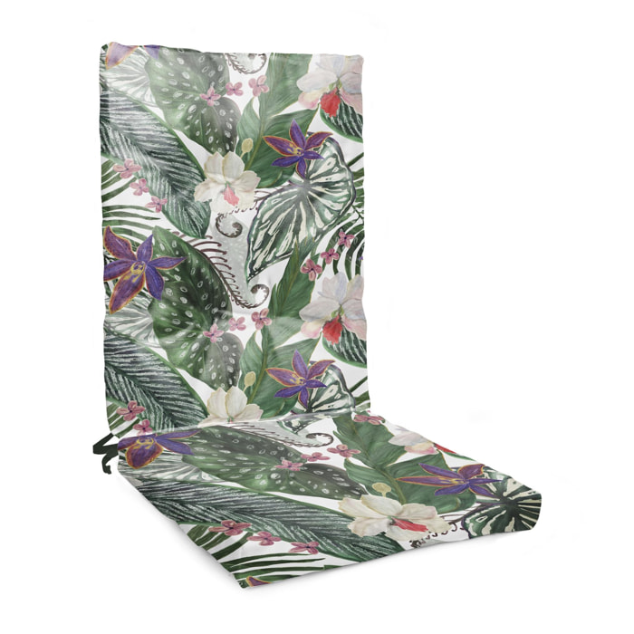 Cojin para silla de exterior 105x45cm - Tropical Forest