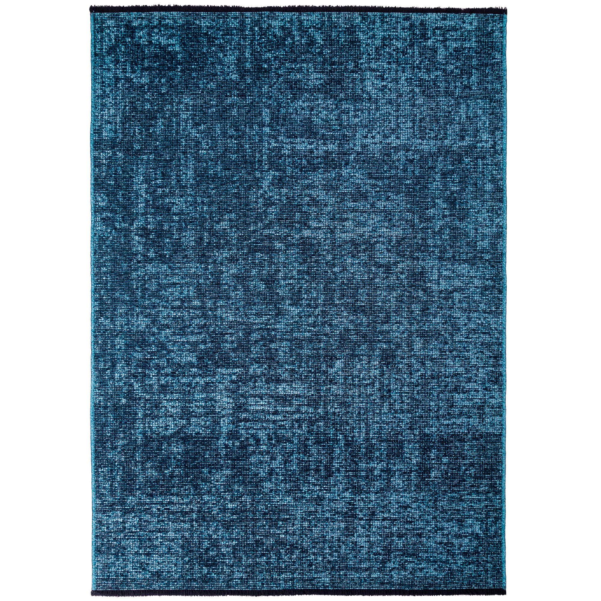 MIRA - Tapis de salon bleu au design abstrait