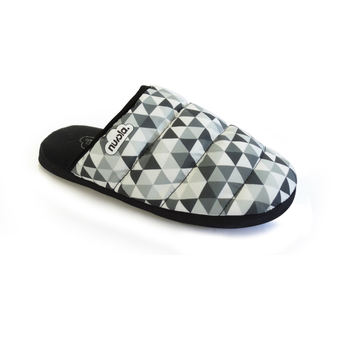 Zapatilla de estar por casa ,Zueco Geo Suela de Goma.