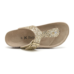 SANDALIA BABUNKERS DORADO