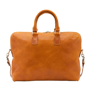 Borsa da lavoro uomo in vera pelle - Modello False - Made in Italy - 37.0 x 27.0 x 6.0 cm