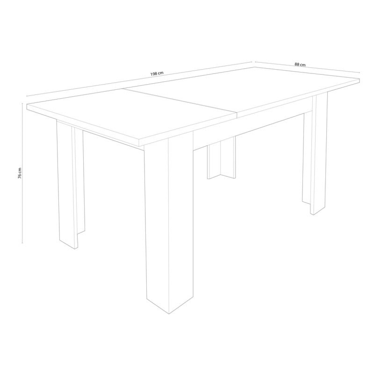 Mesa de comedor extensible Corfu Cambria