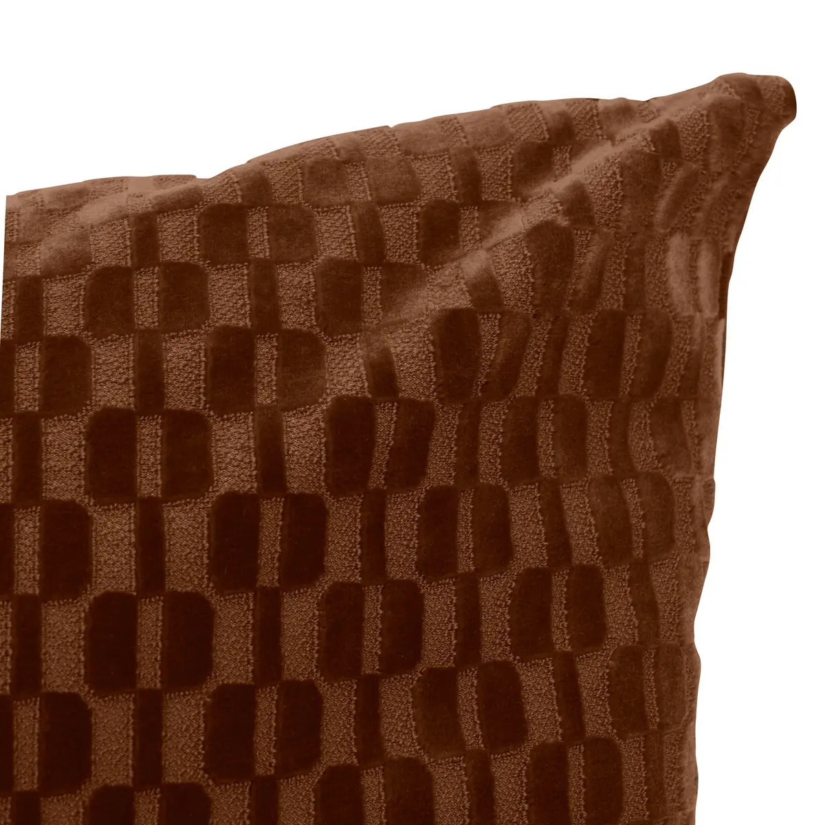 Coussin Selia carré 40x40cm marron