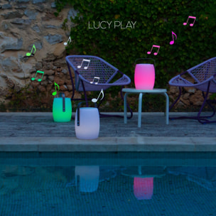 Lampe enceinte bluetooth sans fil LUCY PLAY 10W