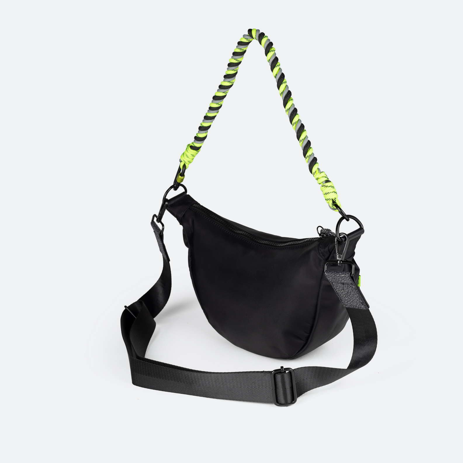 DEEP HOBO CROSSBODY BLACK