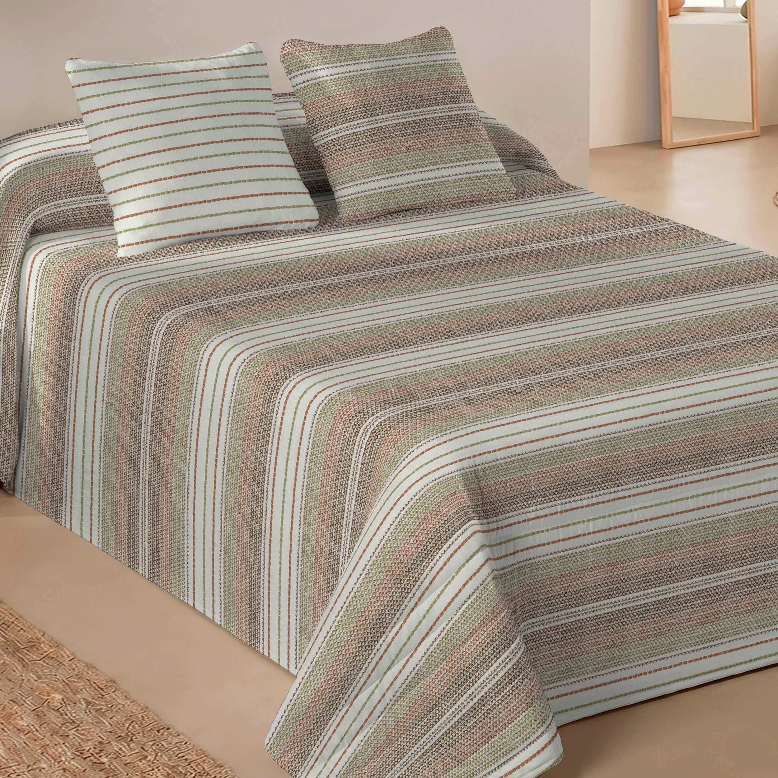 Colcha Bouti Estampada - 2/3 Piezas - 100% Poliéster - Microfibra - 70 gr/m² - Austin