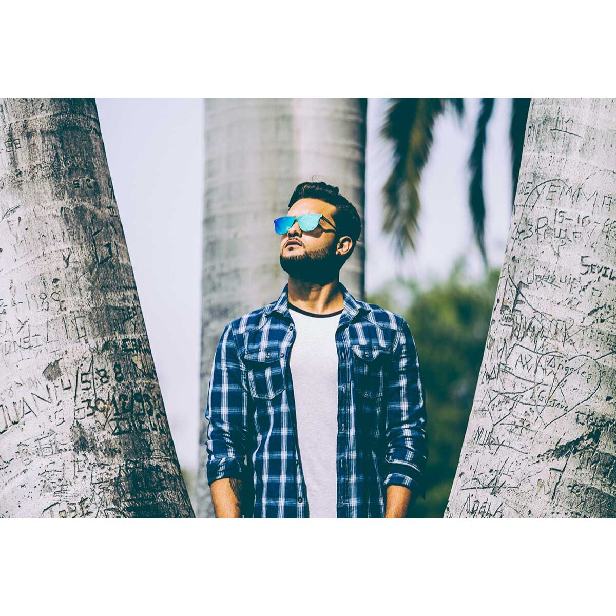 Gafas de sol OCEAN LAFITENIA - Carey mate / Plana revo azul cielo