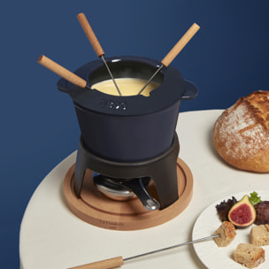 Fondue de hierro fundido para 4 personas MONT D'ARBOIS La Fonderie 1890 (tapa antisalpicaduras- 1,2 L)
