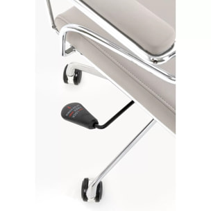 Chaise de bureau pivotante Dottore grise Kare Design