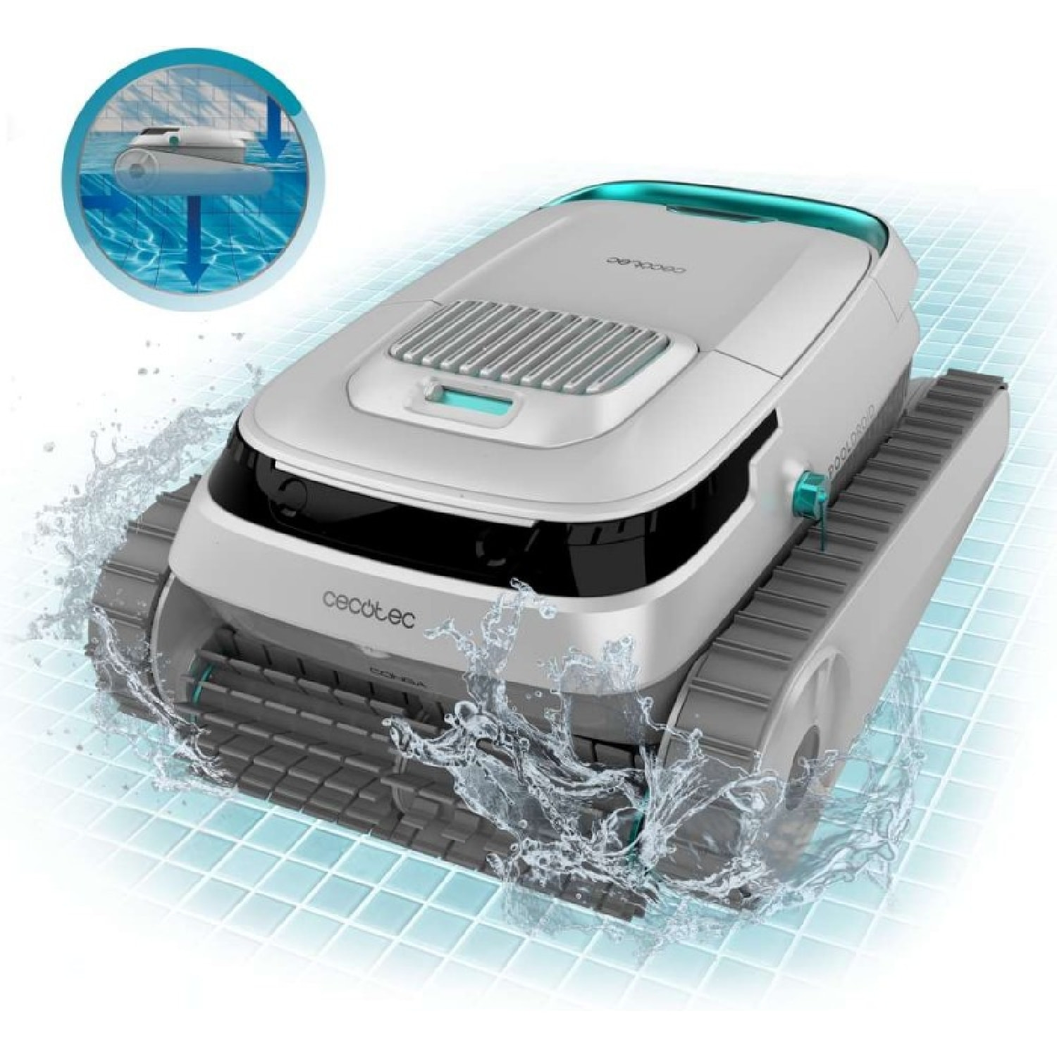 Cecotec Robots de piscine Conga Pooldroid 5000 TotalClean Pearl