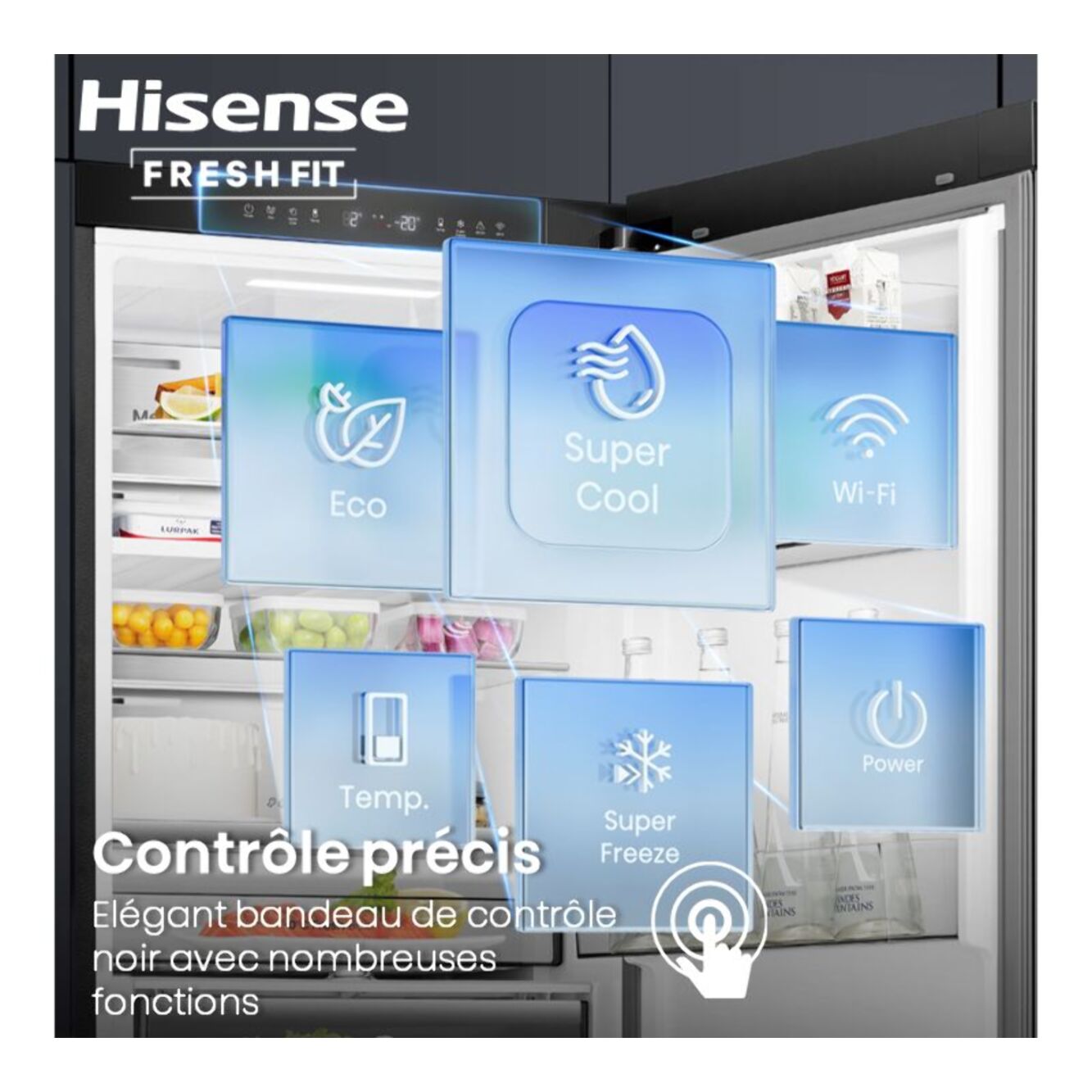 Réfrigérateur combiné HISENSE RB5K330GSFC freshfit