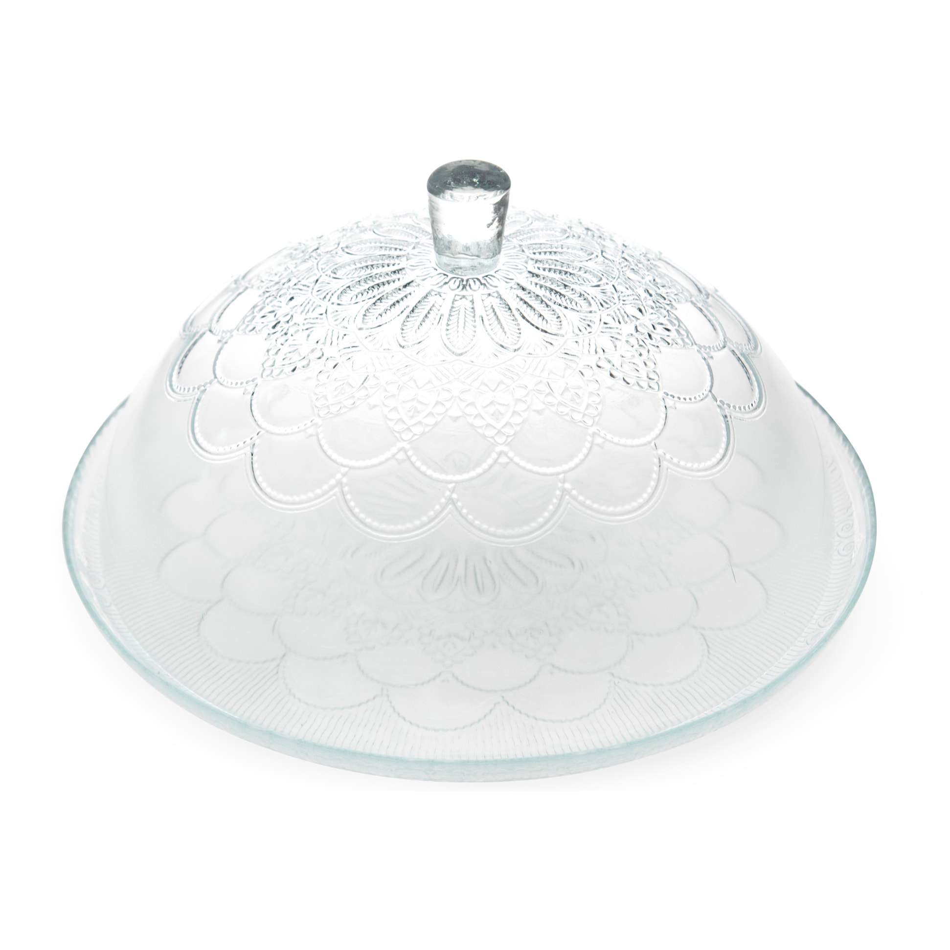 Plateau de service avec cloche Excelsa – Daisy, Verre, Transparent