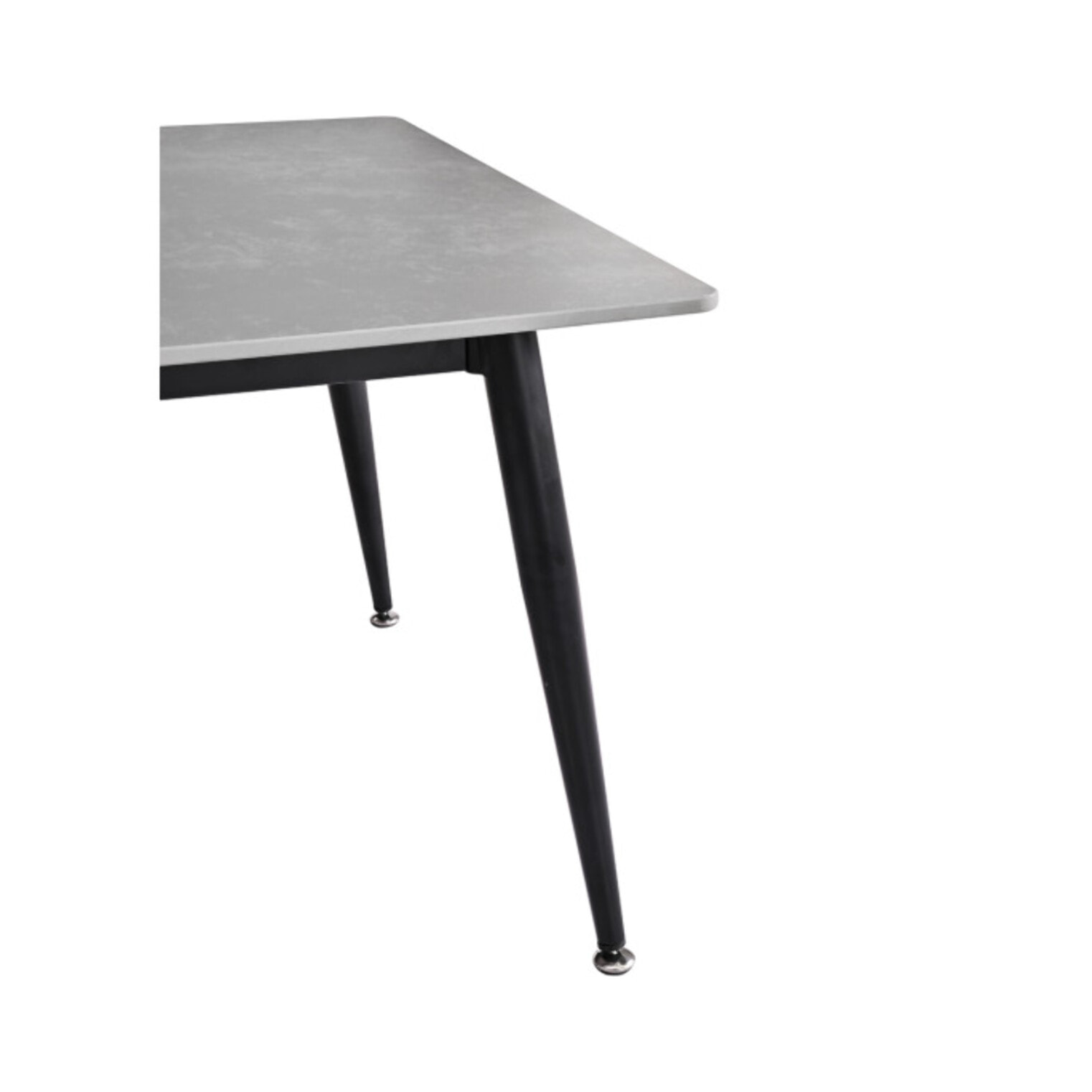 Table basse 120x60cm plateau céramique effet marbre pieds métal - STONE 2