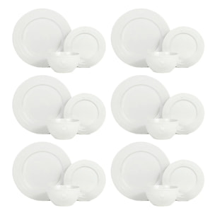 Service de table 18 pièces en porcelaine