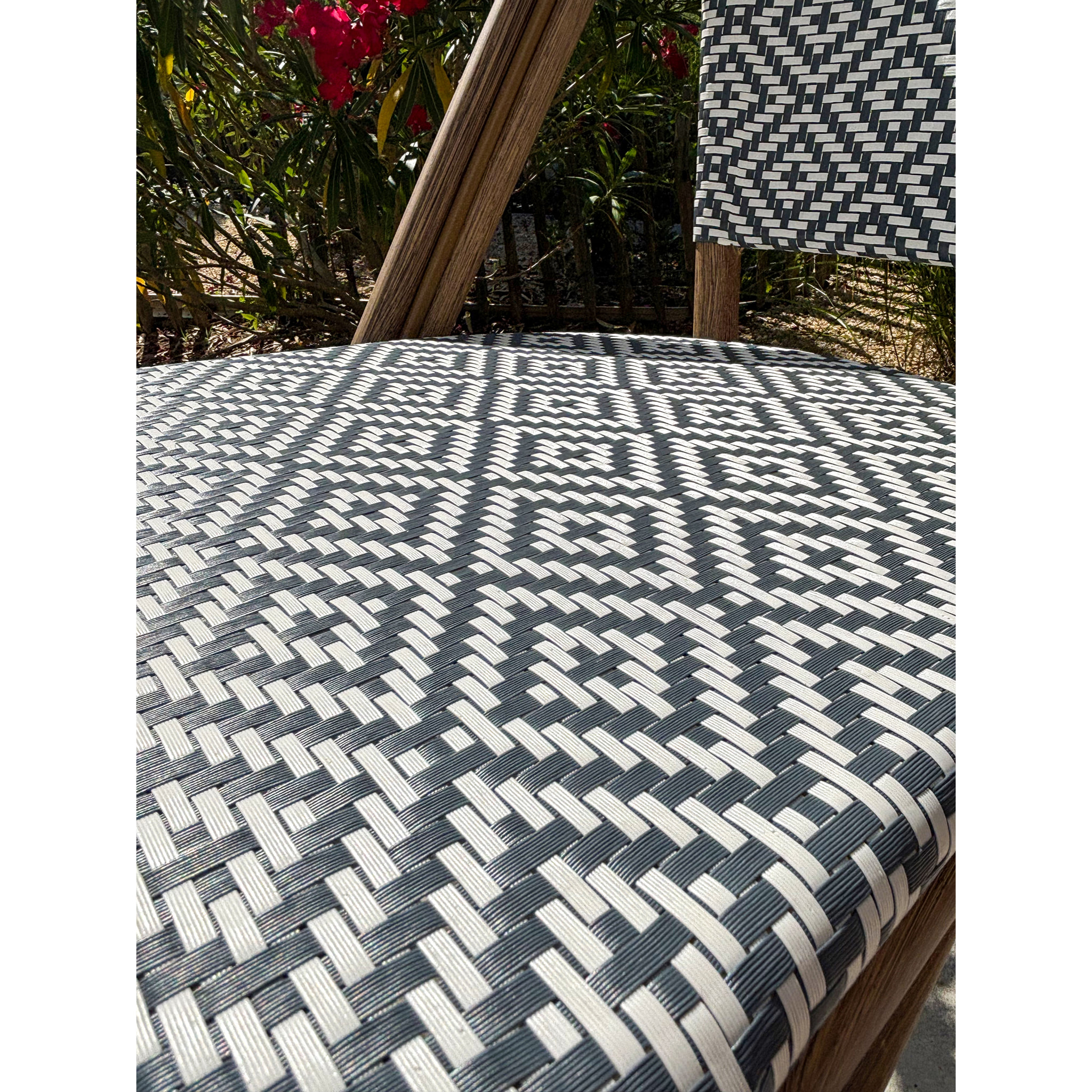 BISTRO - Lot de 2 fauteuils de jardin empilables en aluminium - bleu