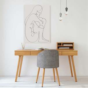 Tableau Pudeur line art Toile imprimée