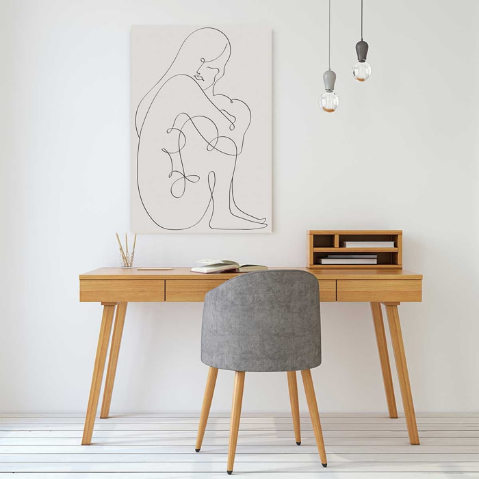 Tableau Pudeur line art Toile imprimée