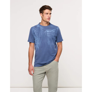 Camiseta Manga Corta Azul - Nunobet