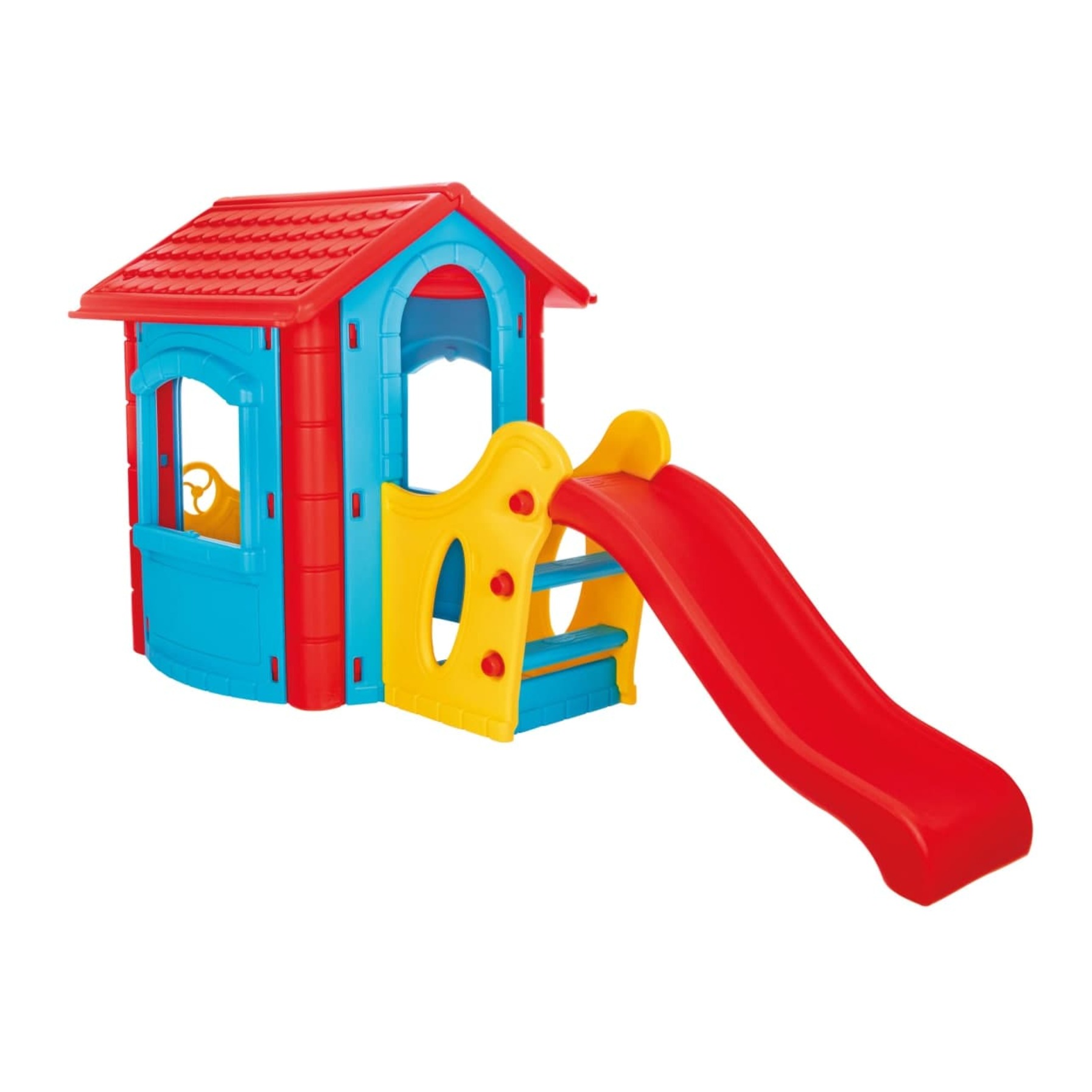 Caseta infantil de plástico con tobogán HAPPY HOUSE WITH SLIDE 06 432 PILSAN