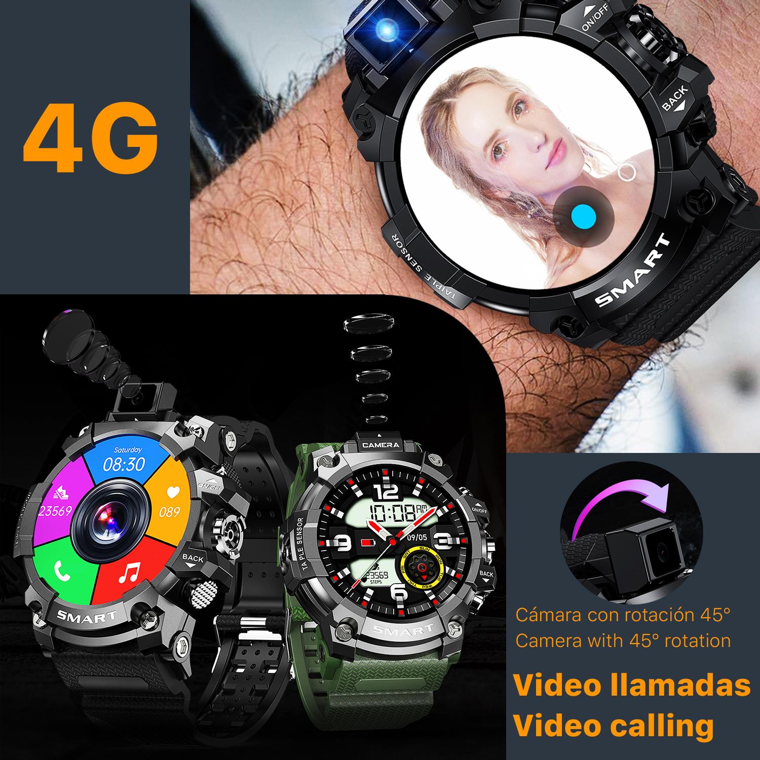 Smartwatch Phone Q999 4G con sistema operativo Android 9.0, Quad Core, Wifi, GPS. fotocamera incorporata.