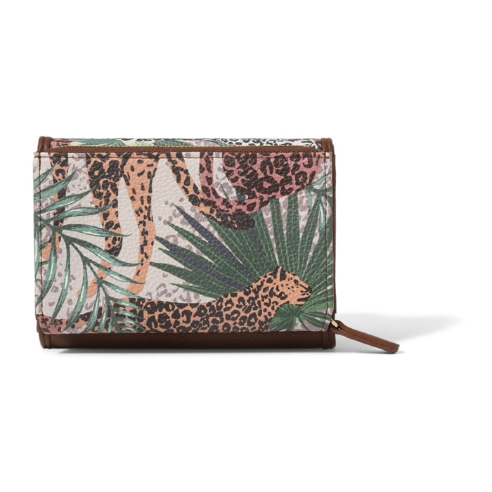 Portafoglio  da donna In Poliestere e Poliuretano Prodotto artigianale 14x10x3,5 cm