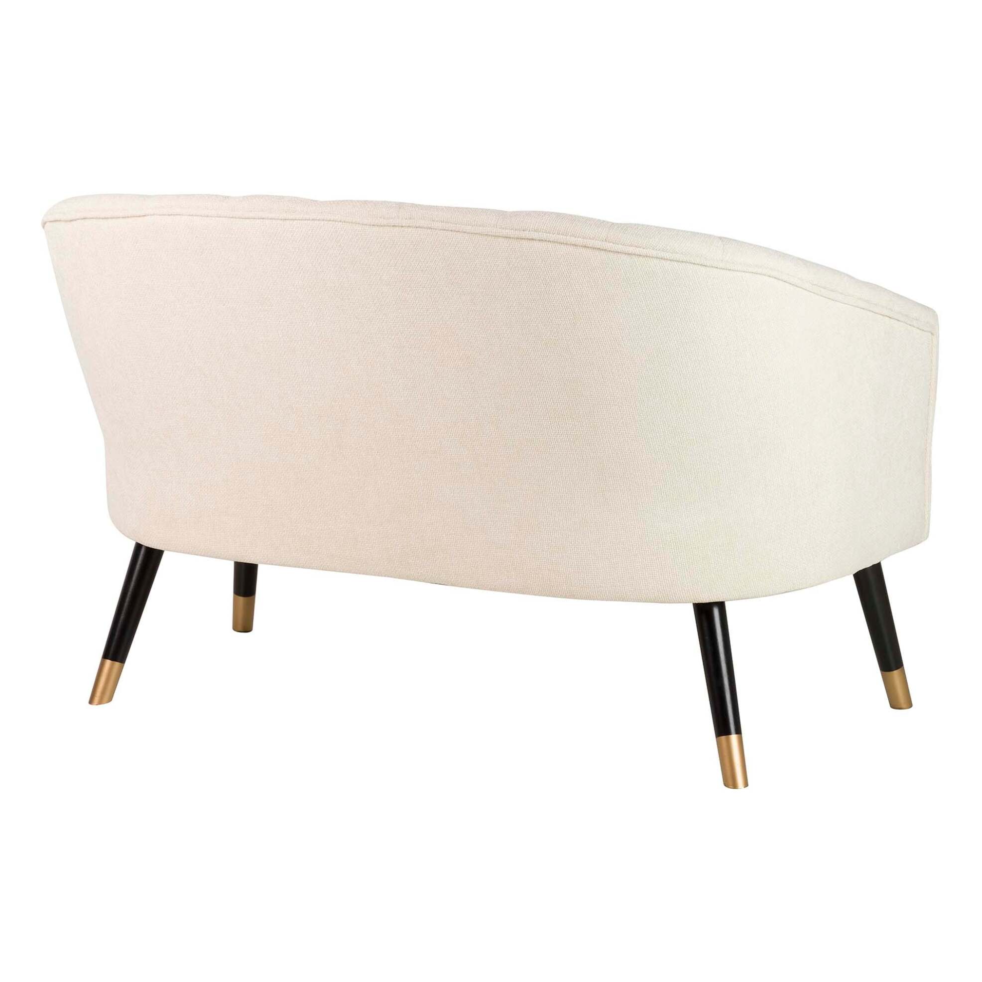 Sofá Chenilla Beige 129x72x80 Cm