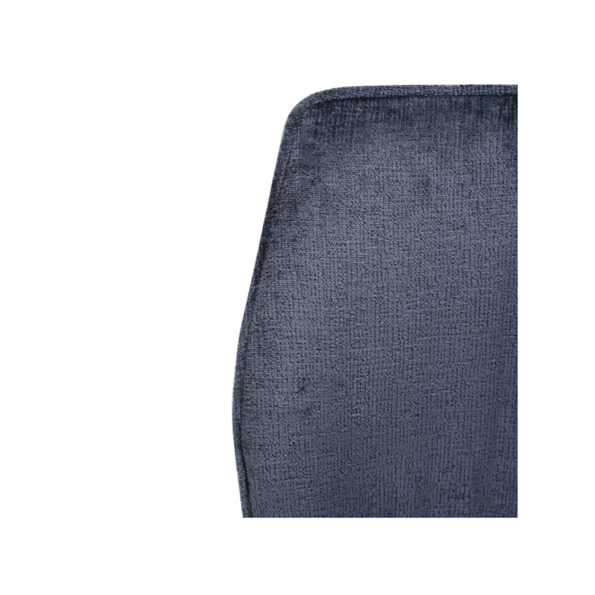 Chaise ergonomique velours et pieds croix métal - 3 coloris - LISBONNE