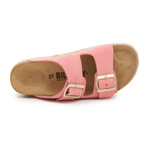 SANDALO CON ZEPPA BILLOWY ROSA