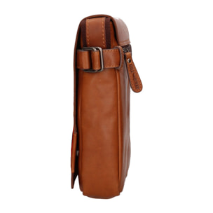 Borsa a tracolla  da uomo In Vera pelle Made in Italy 24x27x6 cm