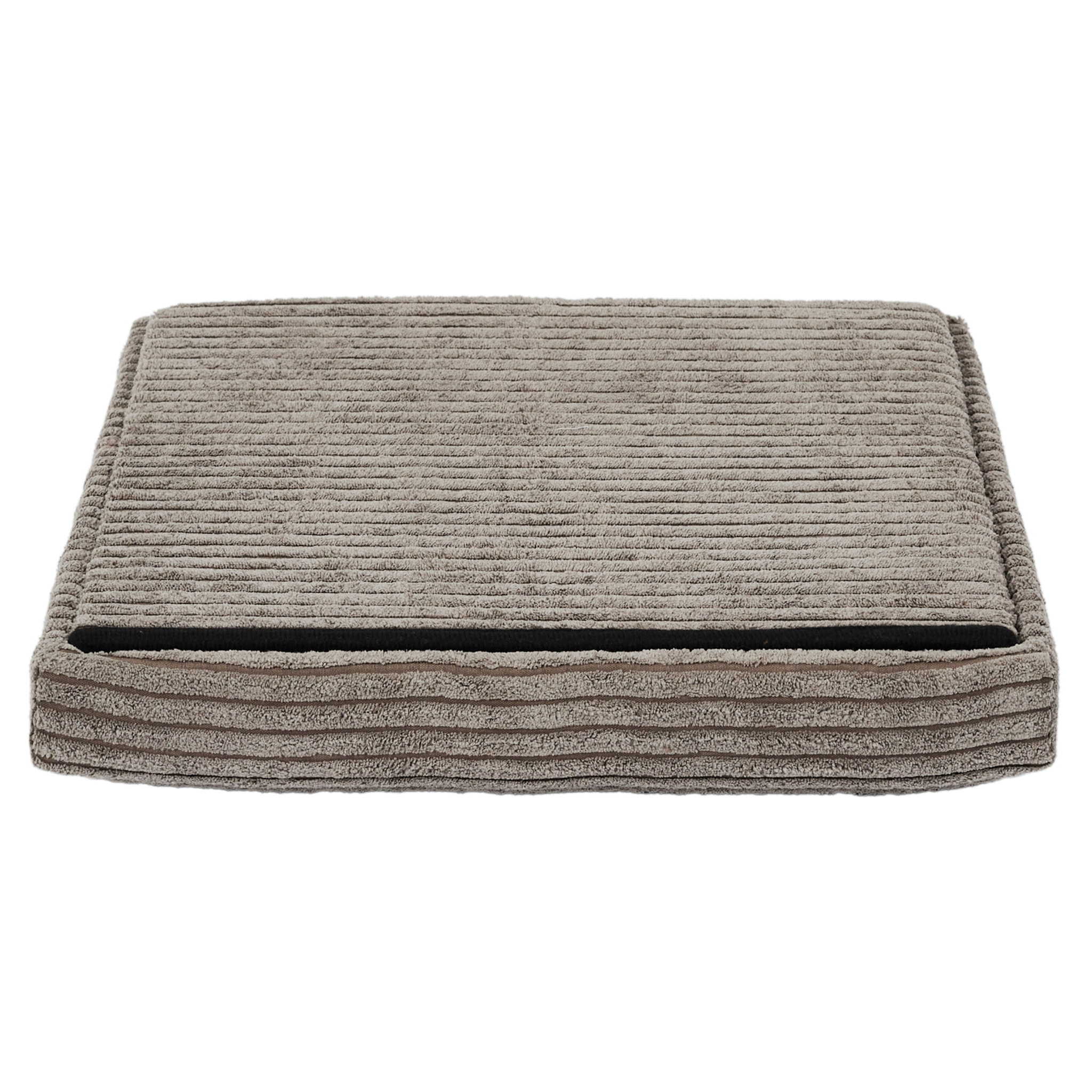 Coffre Pouf Pliable Cotele Scott Taupe