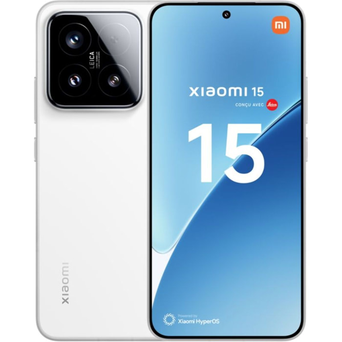 Smartphone XIAOMI 15 concu avec Leica 512Go Blanc 5G