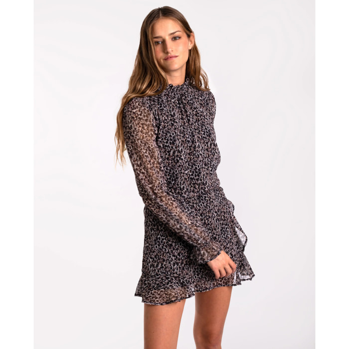 Falda pantalón con volantes