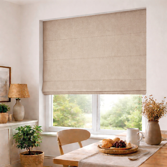 Store bateau occultant thermique avec dos réfléchissant - Beige