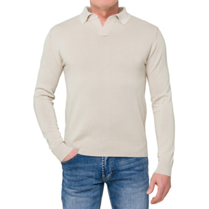 Maglia Kupang a polo 100% cotone Sabbia