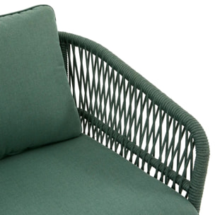 Canapé de jardin Orissa 2 places vert