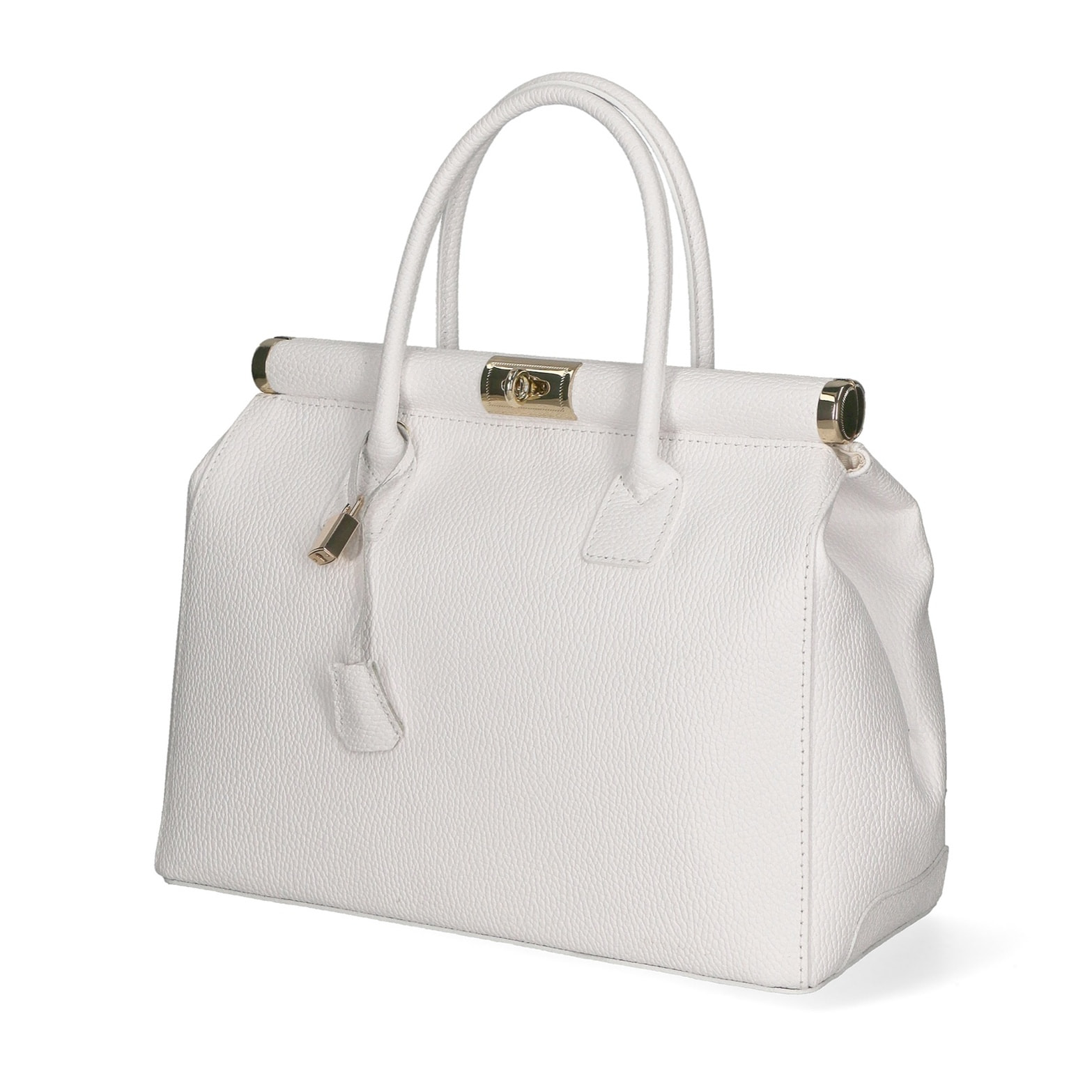 Borsa a mano da donna - Modello Aleria - Vera pelle - 35.0 x 26.0 x 16.0 cm