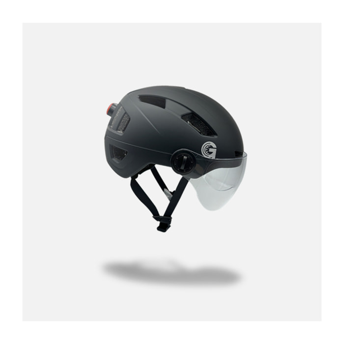 Casque LED avec visière – Casque taille M avec éclairage intégré et protection renforcée