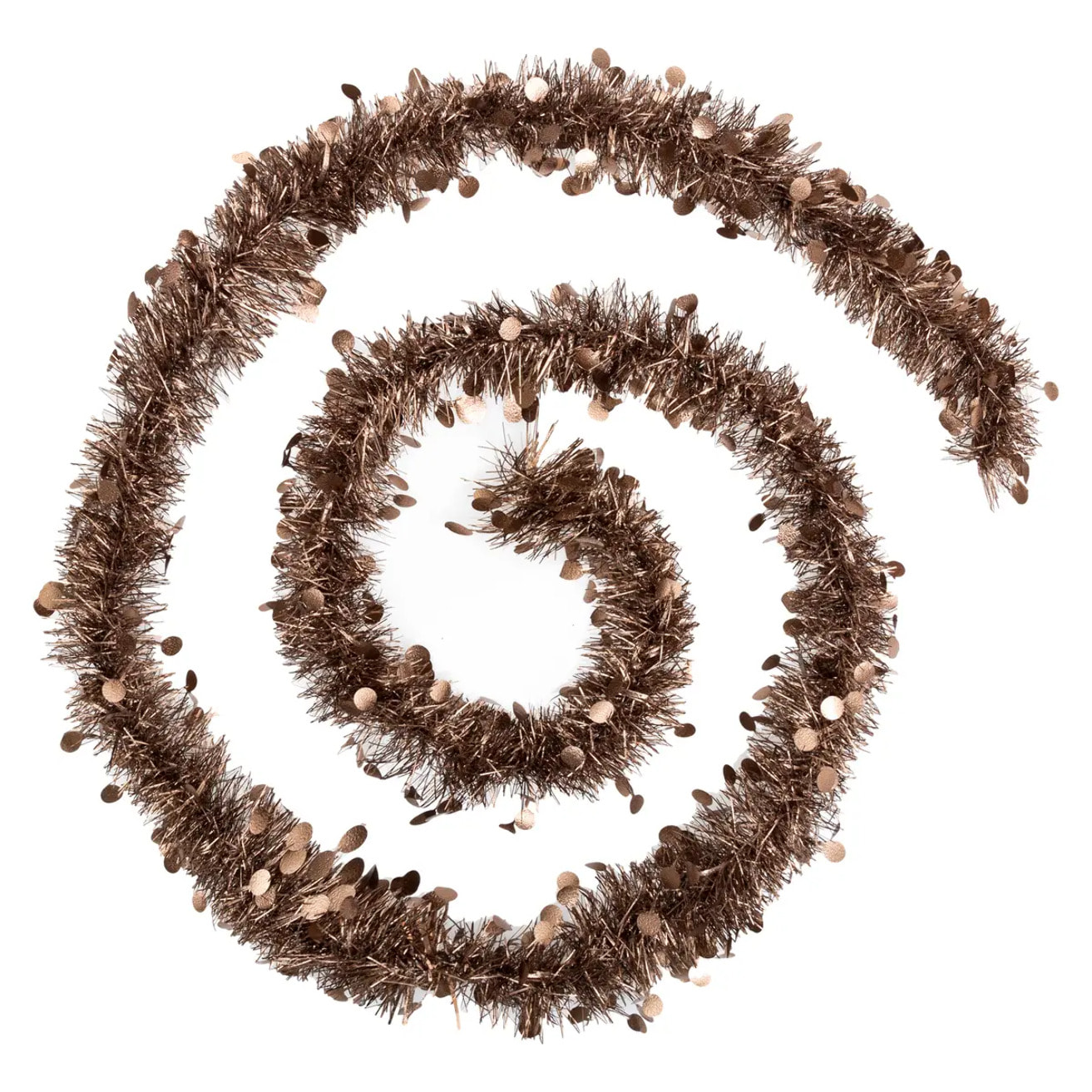 Guirlande pastilles embossées 10cmx2m 4 plis bronze