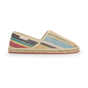 Superga - Alpargatas Mujer Azul - 3009 RAFFIA ROPE