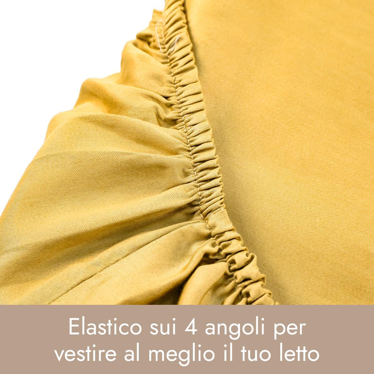 Intrecci Home Lenzuolo con Angoli, Lenzuolo Sotto in Raso di Puro Cotone Satin,Made in Italy, Morbidezza Suprema, Elegante e Confortevole, Tinta Unita