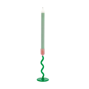 Bougeoir en verre Vivid
