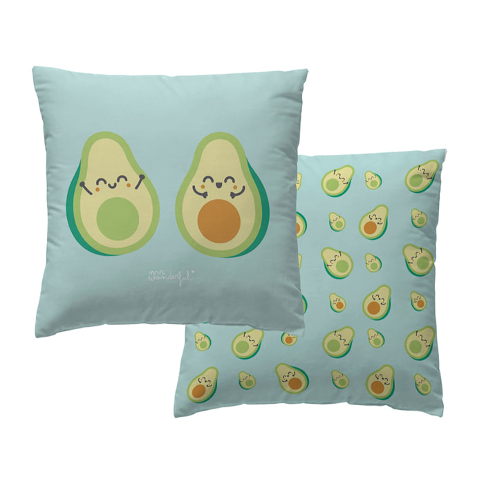 Funda de cojín reversible Mr.Wonderful Aguacates 45X45 cm